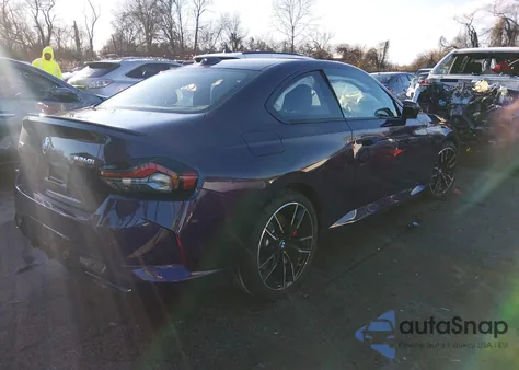 2025 BMW M240 I xDrive z USA, uszkodzony, nr VIN 3MW53CM08S8F77115